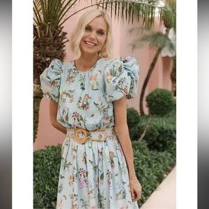 Antonio Melani X Jennifer Sumko Kip bay belted skirt and top set, both size 4.